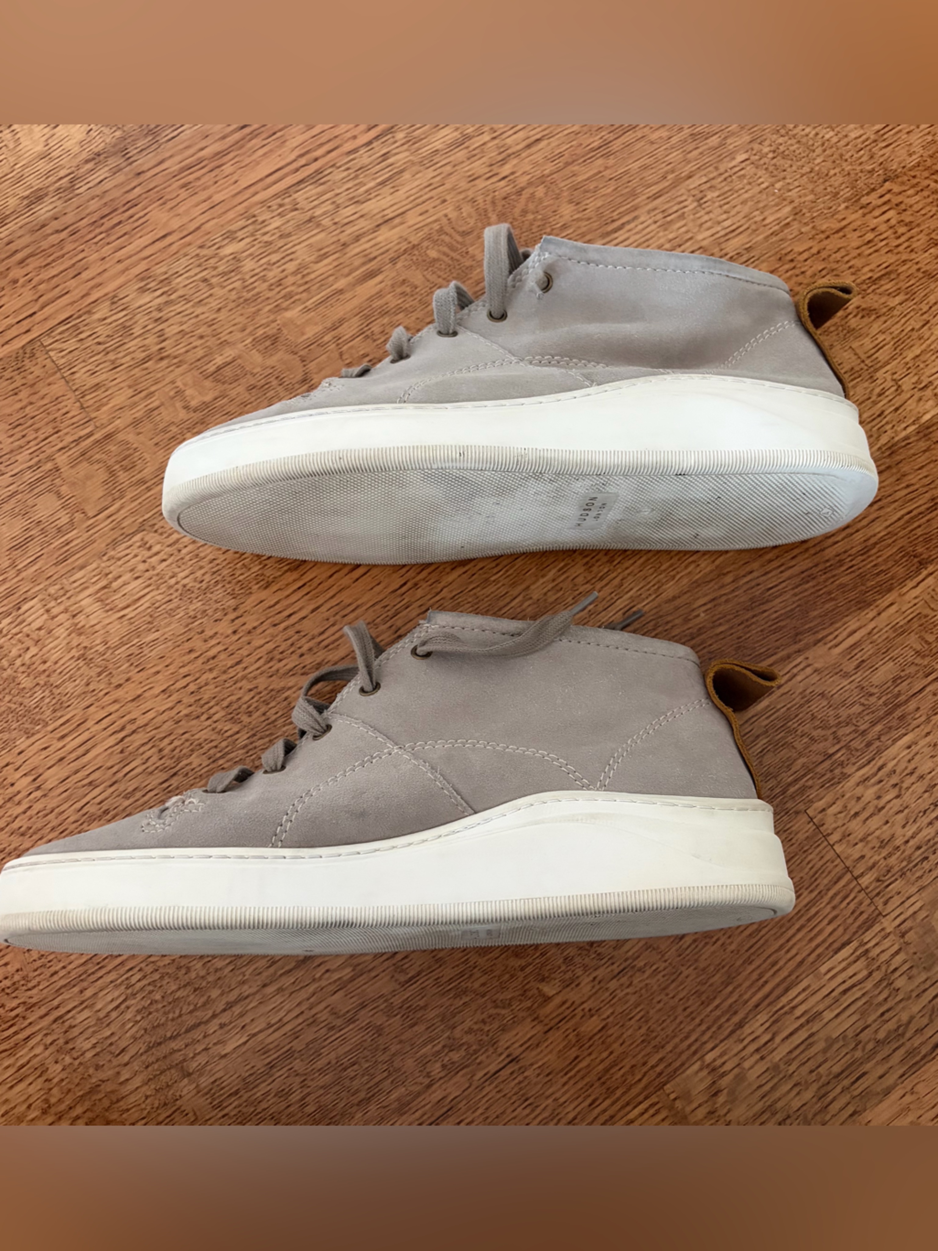 Hudson London “Nagano” Grey Suede Mid-Top Men’s Size 10 Chukka Sneakers Eu43 — image 5 of 8